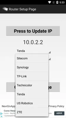 Router Setup Page android App screenshot 5